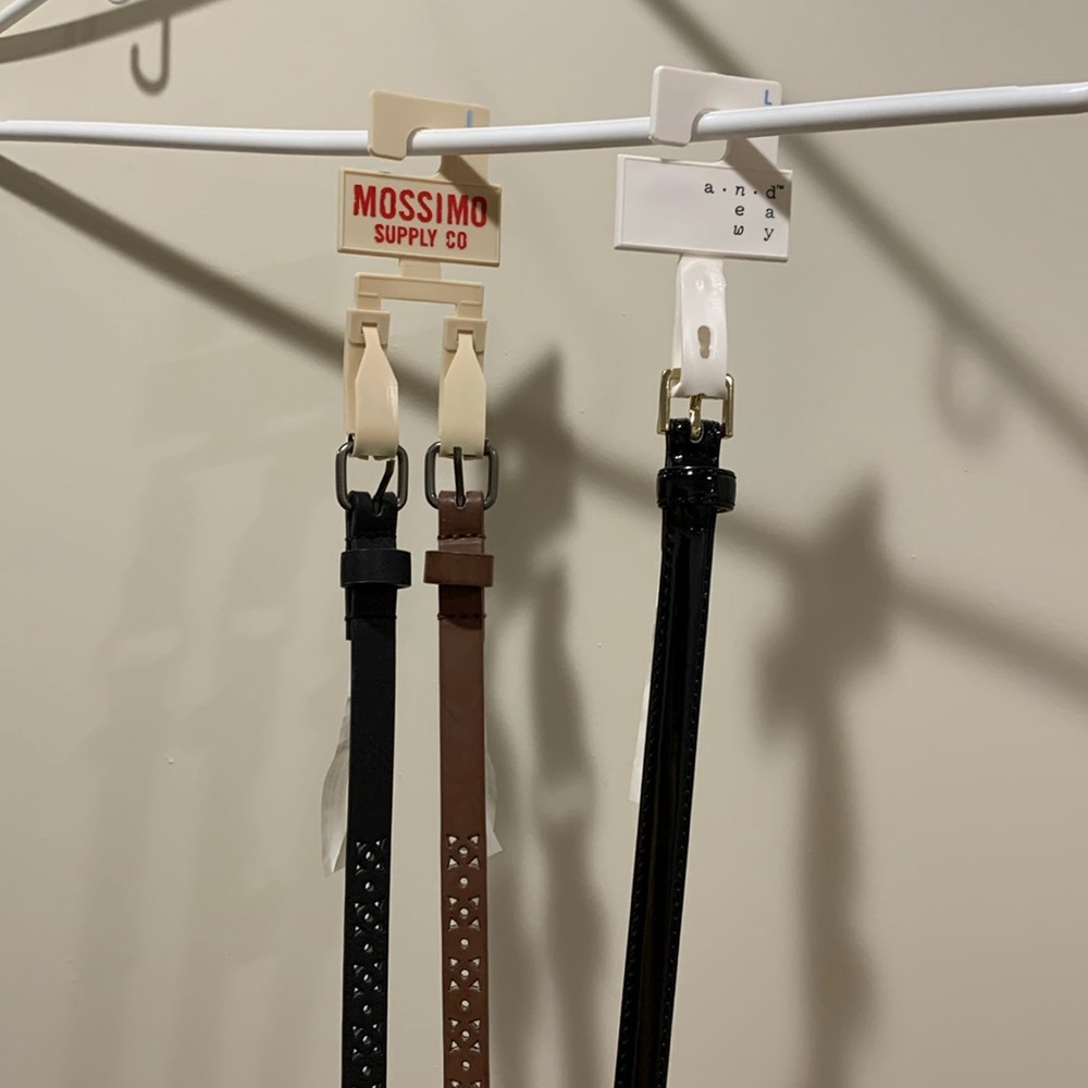 ✨4/$9✨ 3 Target Skinny Belts Size Large - Mossimo Supply Co and A New Day